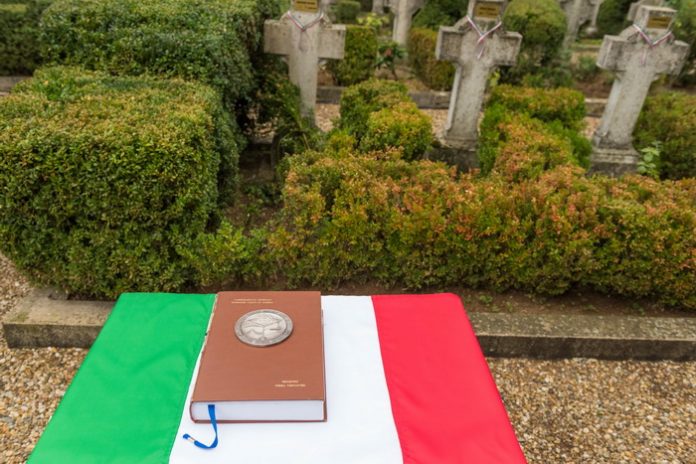 Az olasz hősi halottak sírja a bukaresti Ghencea katonai temetőben