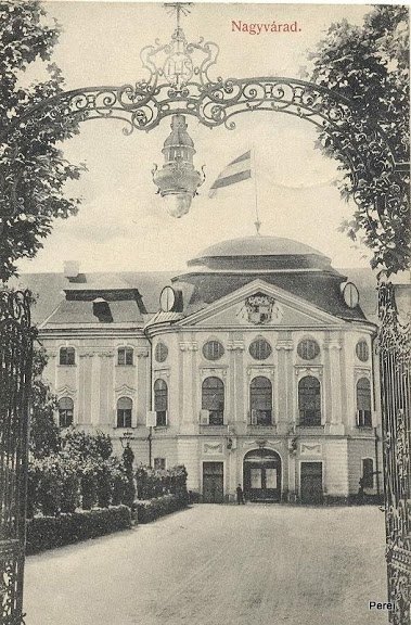A püspöki palota, a nagyváradi püspökség székhelye a 20. század elején
