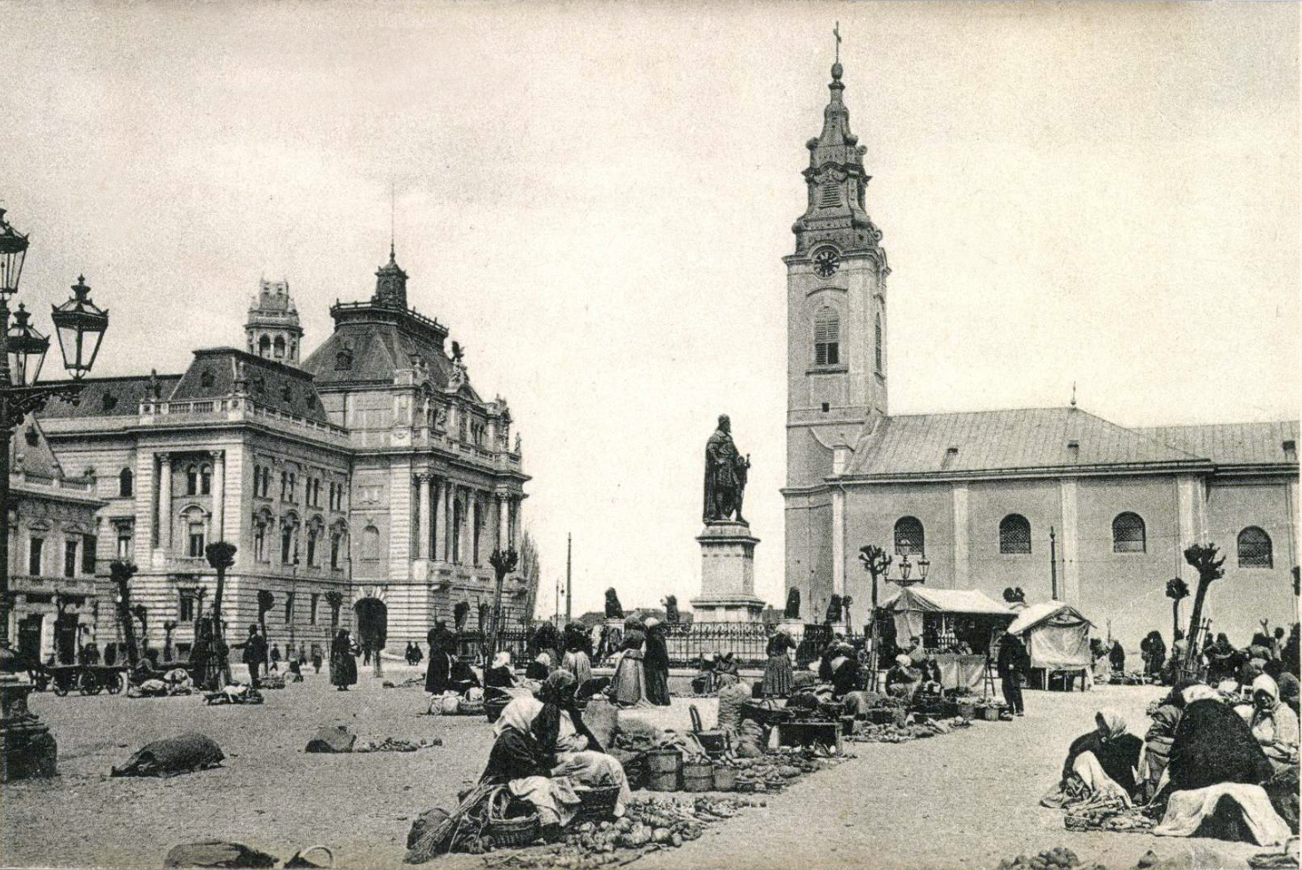 A Szent László tér (ma Piața Unirii) 1911-ben