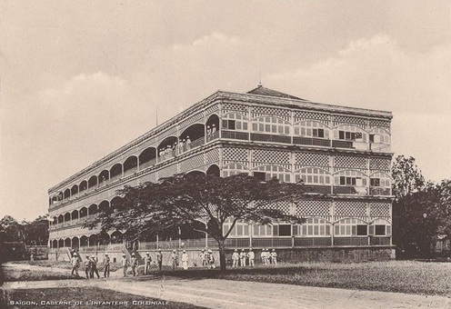 A francia 11. gyarmati ezred laktanyája Saigonban