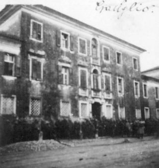 Crauglio, Steffaneo villa, a 236. sz. kórház a Kókay László hagyatékában megőrzött 1917. novemberi felvételen