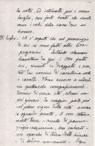 Pasquale Attiglio Gagliani naplójából egy oldal