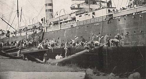 A Nankai-Maru, amely 1920. szeptember 7-én indult el Vlagyivosztokból