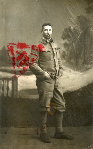 Lőw Márton álló alakos képe, Skotovó, 1916
