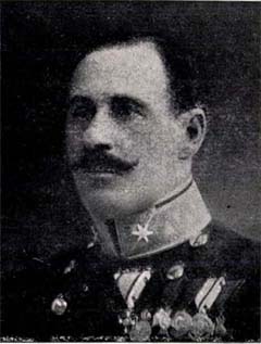 Neubauer Miksa őrnagy, az I. zászlóalj parancsnoka, a 2. isonzói csata hősi halottja