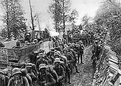 Német katonák Caporetto után