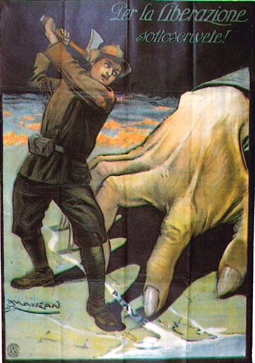 Achille Mauzan hadikölcsönjegyzésre szólító plakátja (1917) 