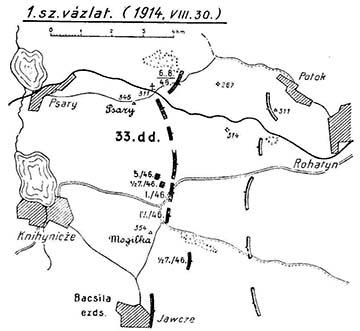 A 46-osok helyzete 1914. augusztus 30-án