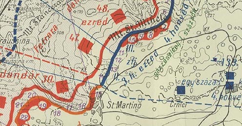 A csapatok helyzete 1916. június 28-án