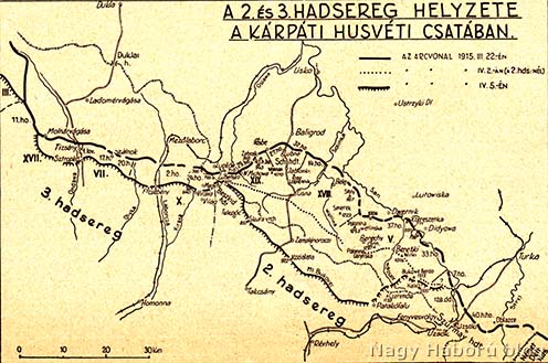 Az osztrák–magyar 2. és 3. hadsereg helyzete a húsvéti csatában