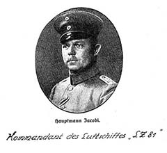 Hauptmann Felix Jacobi, az LZ81 parancsnoka