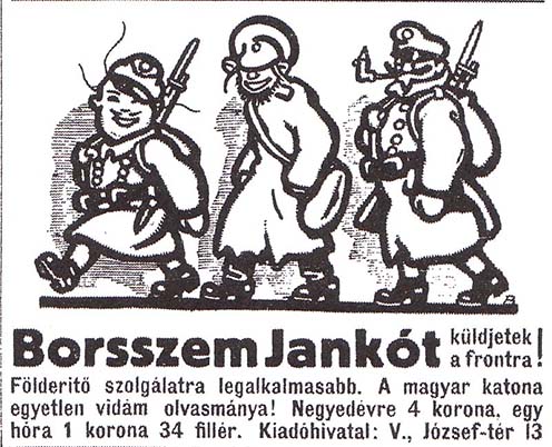 A Borsszem Jankó reklámja 1916-ból