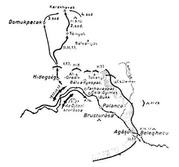 A magyar királyi 17. népfelkelő gyalogezred alakulatainak helyzete, 1917 november-december