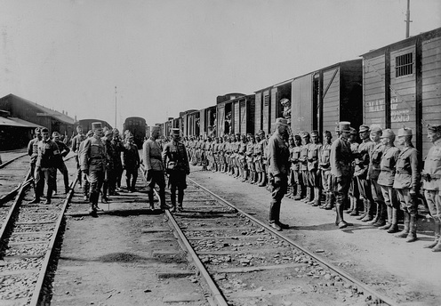 Károly trónörökös a fronton 1916 nyarán