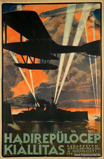 Moldován Béla: Hadirepülőgép kiállítás (1917)