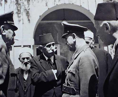 Ademaga Mešić boszniai alelnök és Ante Pavelić horvát vezér Zágrábban 1941-ben