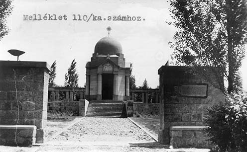 A belgrádi osztrák–magyar hősi temető bejárata 1937-ben