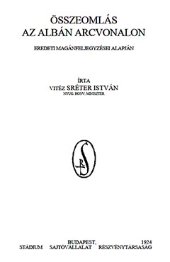 Sréter István kötetének a borítója