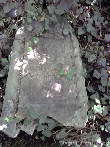 Baló Benjámin főhadnagy sírköve a Fiumei úti temető 40-es parcellájában