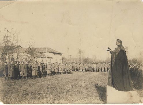 Tábori istentisztelet 1917 augusztusában Reifenbergben