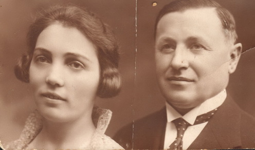 Keczeli Mészáros Gábor és Radó Vilma 1931-es házasságkötésükkor