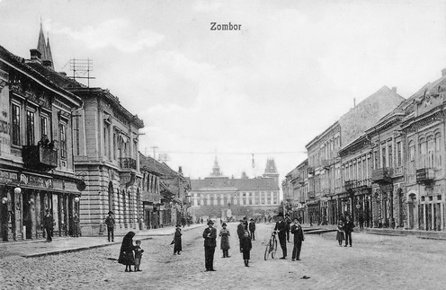 Zombor a XX. század elején korabeli képeslapon