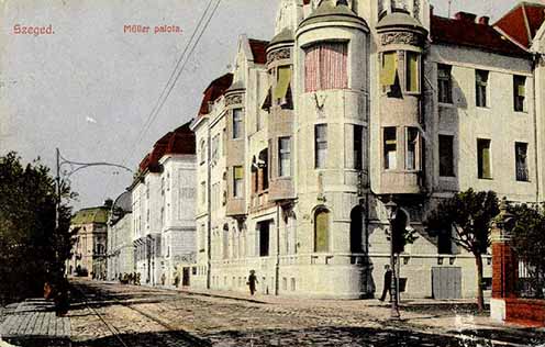A Müller palota korabeli képeslapon