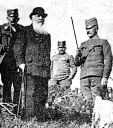 Pašić Živojin Mišić vajda társaságában 1914 őszén