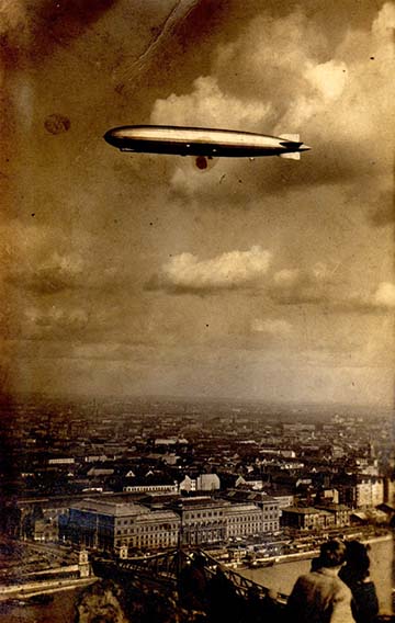 A Gráf Zeppelin Budapest felett