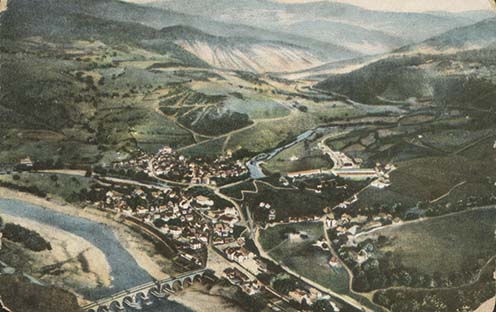 Višegrad (Bosznia) korabeli képeslapon
