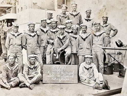 Az 1913-ban bevonult tengerészek – reményeik szerint – utolsó 100 napja, 1917. június 22-én