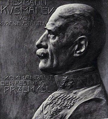 Kusmanek tábornok Przemyśl, védőserege parancsnokának a plakettje