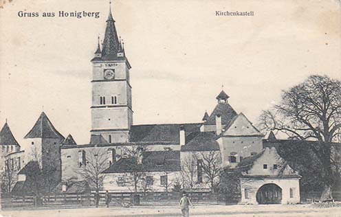 Szászhermány – Honigberg korabeli képeslapon