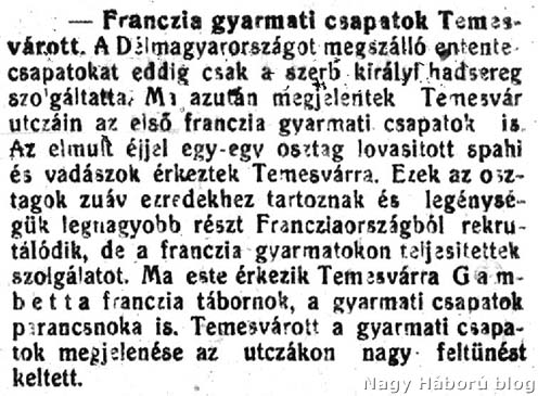 (Forrás: Délmagyarországi Közlöny, 1918. december 4.)