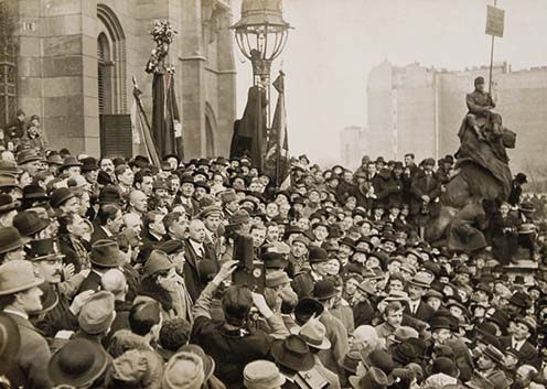 A Tanácsköztársaság kikiáltása 1919. március 21-én