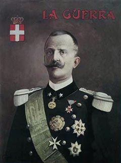 III. Viktor Emánuel olasz király háborús portréja