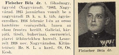 Fleischer Béla hadiútja