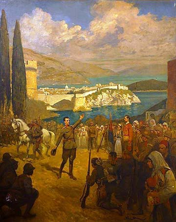 A szerb hadsereg 1918. december 1-jén felszabadítja Dubrovnikot