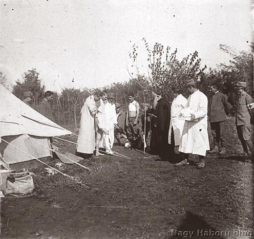 Olasz elsősegélyhely 1915-ben