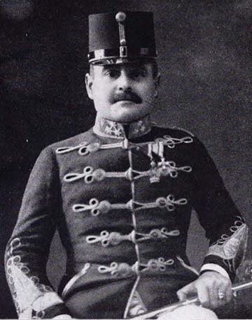 Fráter Jenő huszár ezredes portréja