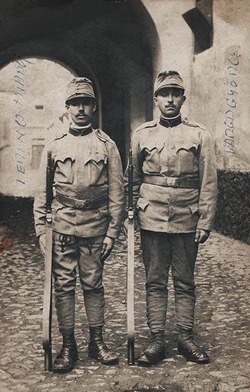 Ferencz Mihály és Varga György, a 2. közös ezred két mikóújfalusi katonája
