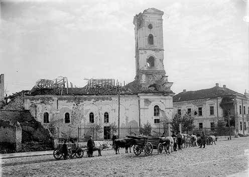 A szabácsi Péter-Pál templom 1915 októberében