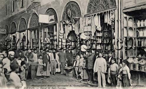 Damaszkuszi bazár az 1920-as években
