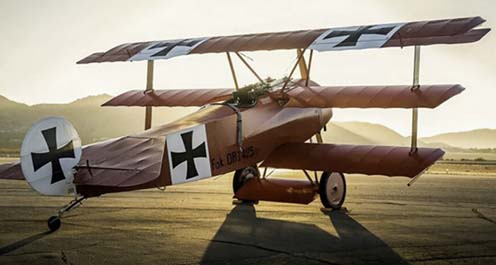 Német Fokker Dreiecker repülőgép az első világháborúból