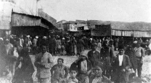 Homs. Civilek a piactéren 1918-ban