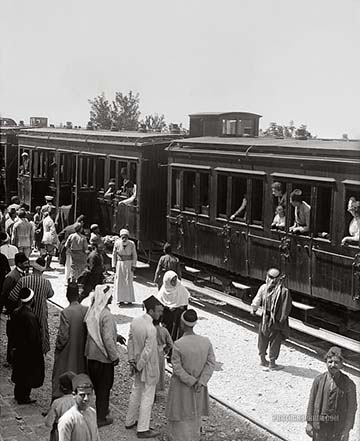 Homs vasútállomás valamikor 1900 és 1920 között