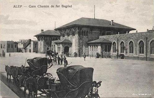 Aleppó, pályaudvar a XX. század elején
