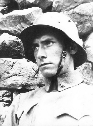 Tüzérhadnagyként az olasz fronton 1917–1918