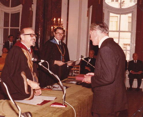 Király Iván a gyémántdiploma átvételénél 1983-ban
