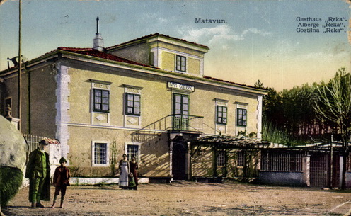 Ivan Gombač „nagyszállodája” egy korabeli képeslapon